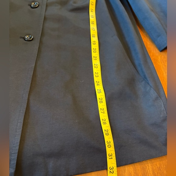 Rafaella Women's Elegant Black Trench Swing Coat - Picture 8 of 8